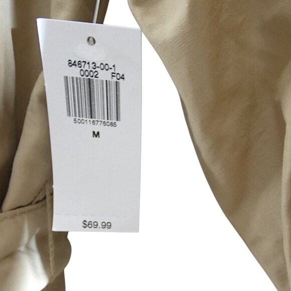 Old Navy NWT Nylon Blend Trench Coat M Oversized Rain Layer Academia Minimalist - Picture 8 of 10